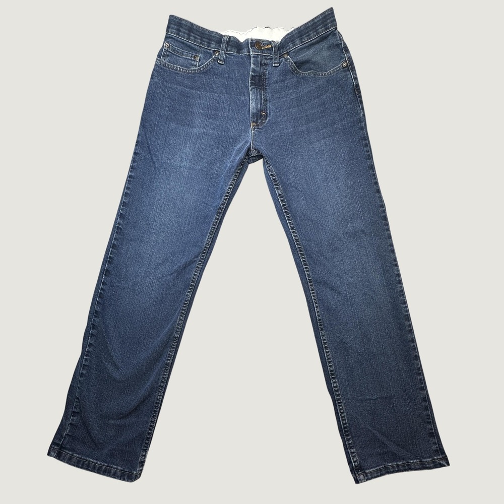 Wrangler Jeans Mens 32x30 (31x28) 1096CFWBN Blue Straight Leg Comfort Waistband